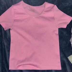 Soft Pink Short Sleeve Tee - Classic Crew Neck